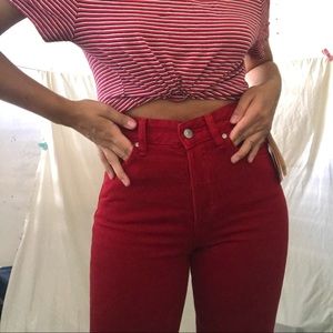 (SOLD ON DEPOP @rosechalo) H&M Cherry Jeans